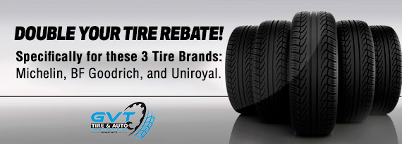 Double your tire rebate!